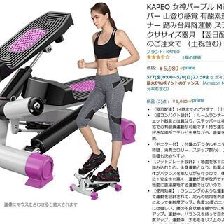 KAPEO 女神パープル Mini 3D ステッパー 山登り感覚...