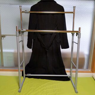 【美中古品】押入れハンガーラック　2段の画像