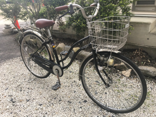 ママチャリ26インチ（ツーロック、子供乗せ可能）