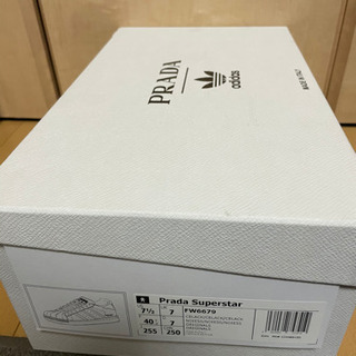 PRADA × ADIDAS SUPER STAR "BLACK/CORE BLACK-CLACK"スーパースター プラダの画像
