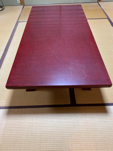大型テーブル　紫檀漆塗り