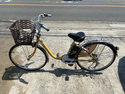 大阪府　ブリヂストン　HYDEE II 電動アシスト自転車 オリーブグリーン BRIDGESTONE / ブリヂストン】子乗せ電動アシスト自転車2020年