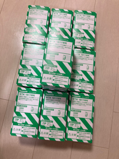 パナソニック　 熱線センサ付き自動スイッチ WTK1811WK 　10個