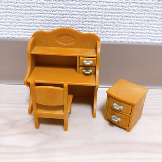 シルバニア 勉強机 キャビネット 5/31まで出品