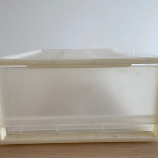 取り引き完了　中古　無印良品　ＰＰ収納ケース引出式　の画像
