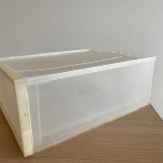 取り引き完了　中古　無印良品　ＰＰ収納ケース引出式　の画像