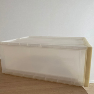 取り引き完了　中古　無印良品　ＰＰ収納ケース引出式　の画像