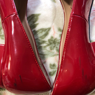 ZARA 赤　パンプス　38の画像