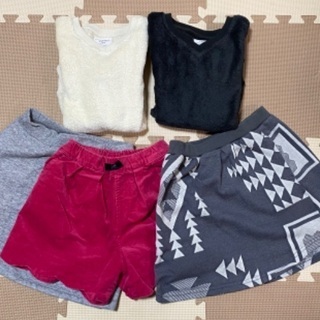 130 女の子　夏冬着回し