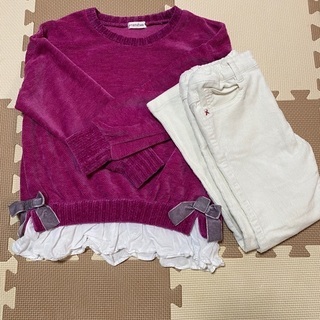 130 女の子　夏冬着回しの画像