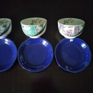 美濃焼茶托付煎茶碗5色組の画像