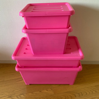【多摩ニュータウン渡し】プラスチックケース4点セットの画像