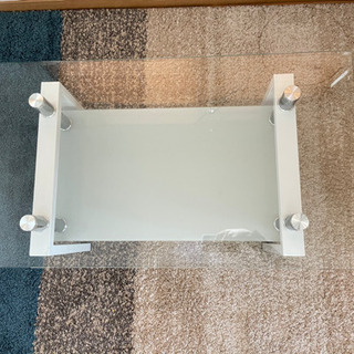 【美品】ガラステーブルの画像