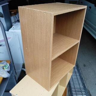 二段カラーボックス　ナチュラル　ニトリ　札幌　ゴリラへ花束　南区　澄川　リサイクルの画像