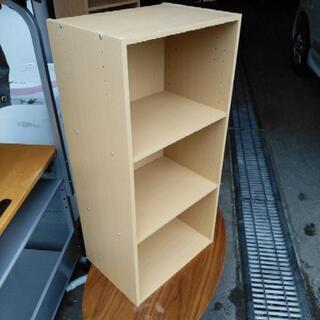 ニトリ　三段カラーボックス　ナチュラルカラー　札幌　リサイクル　ゴリラへ花束　南区　澄川の画像