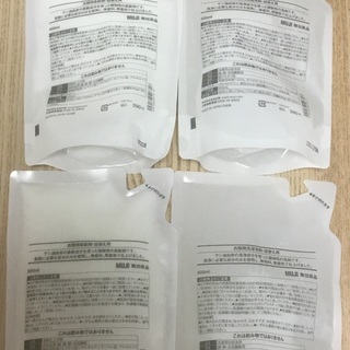 MUJI 衣類用洗濯洗剤と柔軟剤の画像