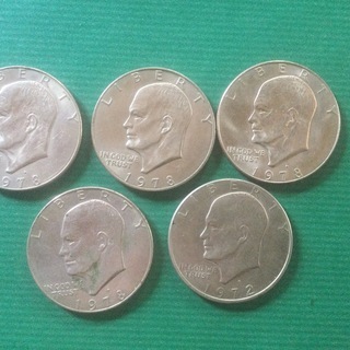 旧硬貨　アメリカドル硬貨の画像