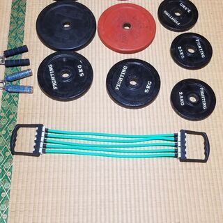 ダンベルプレート10枚　トレーニング器具