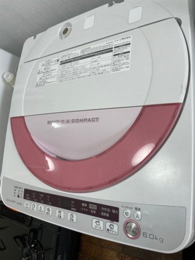 送料・設置込み　SHARP 6kg 2015年