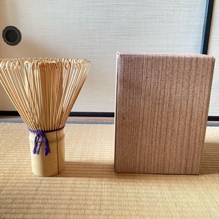★0円！無料！！★ 未使用・珍しい茶せん型の竹製花瓶、5/7まで...