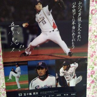 非売品　ヤクルト　五十嵐亮太　引退記念クリアファイルの画像