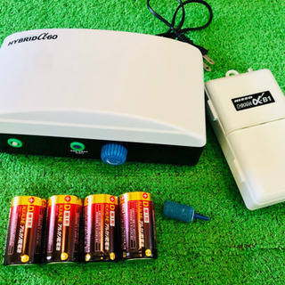 釣りや水槽の台風対策に！★電池式・電池とAC電源両用エアーポンプセットの画像