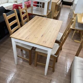 イケア レールハムン ダイニングテーブル セット 椅子4脚?自社配送時?代引き可?※現金、クレジット、スマホ決済対応※【送料に設置込】