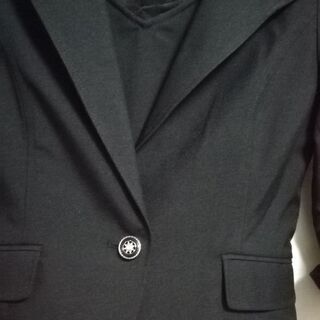 訳あり★サマースーツ　3点セット　ブラック　9号の画像