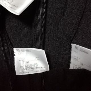 訳あり★サマースーツ　3点セット　ブラック　9号の画像