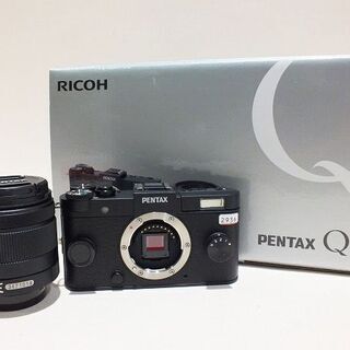 【苫小牧バナナ】Ricoh/リコー ペンタックス プレミアムスモール一眼カメラ PENTAX Q-S1 ブラック ズームレンズキット♪