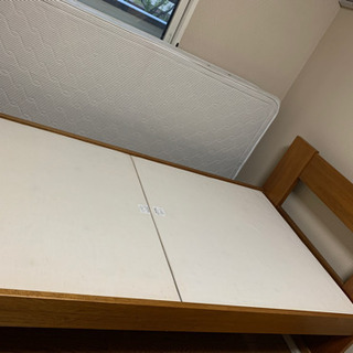 レトロ　無印良品シングルベッド