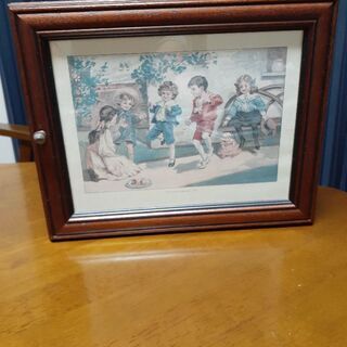 アンティーク　壁掛けキーボックスの画像