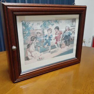 アンティーク　壁掛けキーボックス