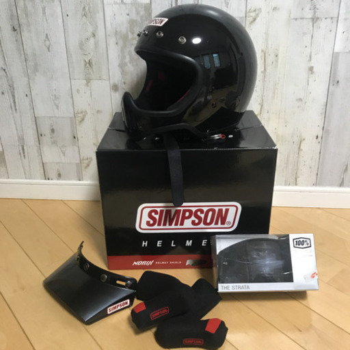 シンプソン　M50と100%ゴーグルのセット