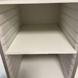 調味料や食材の整理に！キッチン収納・白（幅30奥行40高さ86cm）の画像