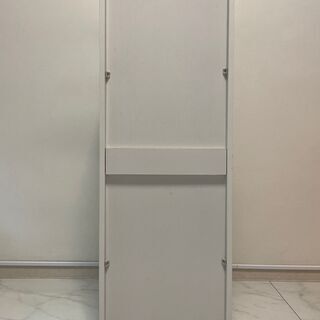 調味料や食材の整理に！キッチン収納・白（幅30奥行40高さ86cm）の画像