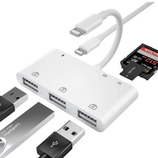 お譲り先決まりました。新品未使用、iPhone SD カードリー...