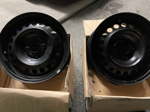 15インチ鉄ちんホイール　4本セット　美品