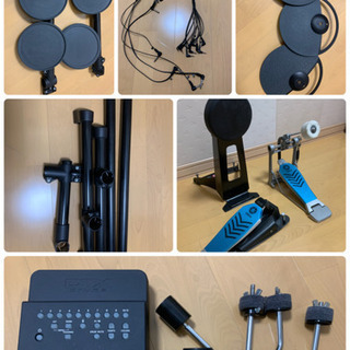 電子ドラム【YAMAHA DTX450K】+ 椅子、スティックホルダー、衝撃マット ※土日のみ車で配送可能の画像