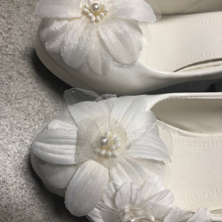 【美品】ウエディングシューズ　ヒールの画像