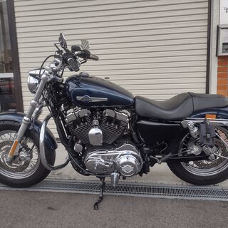 【岡谷より安心の古物商許可済】ハーレーXL１２００C 程度抜群！バッテリー新品　車検R7.9　スワロフスキーロゴアートOP 付の画像
