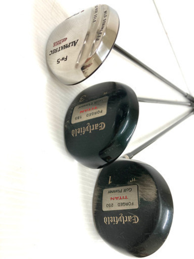 【SOLD OUT！】◆DUNLOP ダンロップ等◆ゴルフクラブ 14本＋美品SPALDING キャディバッグ＋付属品多数付き