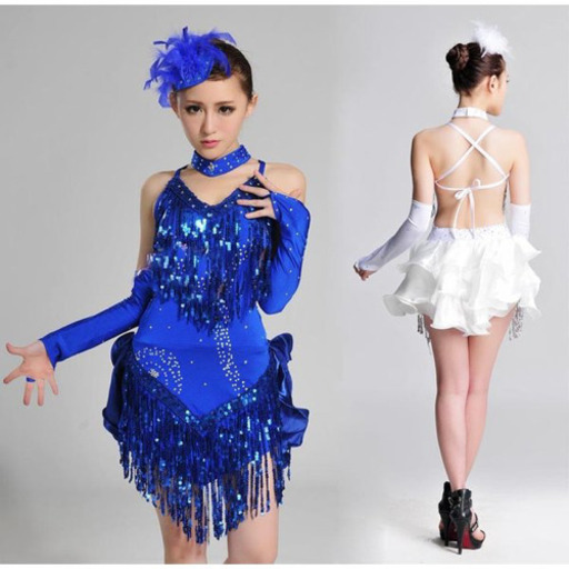 社交ダンス ラテンスパンコールドレス