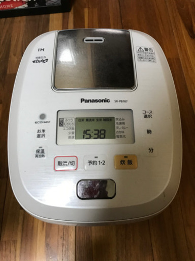パナソニック　IH炊飯器　SR-PB107 2018年製