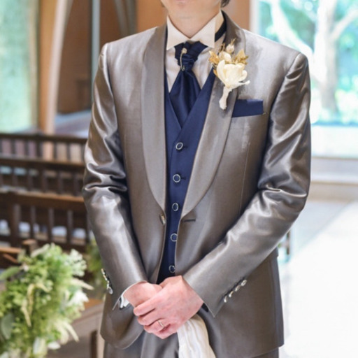 メンズタキシード5点セット スーツ 結婚式 二次会 前撮り ウェディング