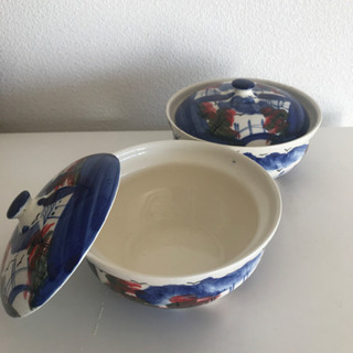 タイ製フタ付きどんぶり鉢の画像