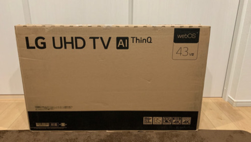[値下げ]LG 43インチテレビ 4Kチューナー内蔵 43UN8100PJA 液晶TV  IPSパネル  Alexa搭載HDR対応
