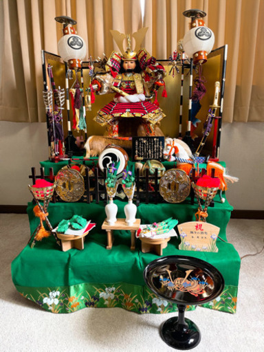 【無料配送可】三段五月人形