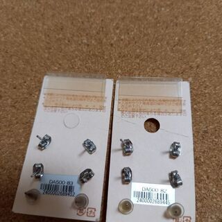 ピアス　花　ピンク　白　新品の画像