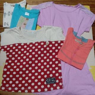 110cm120cm女の子服まとめ売り半袖Tシャツタンクトップワ...